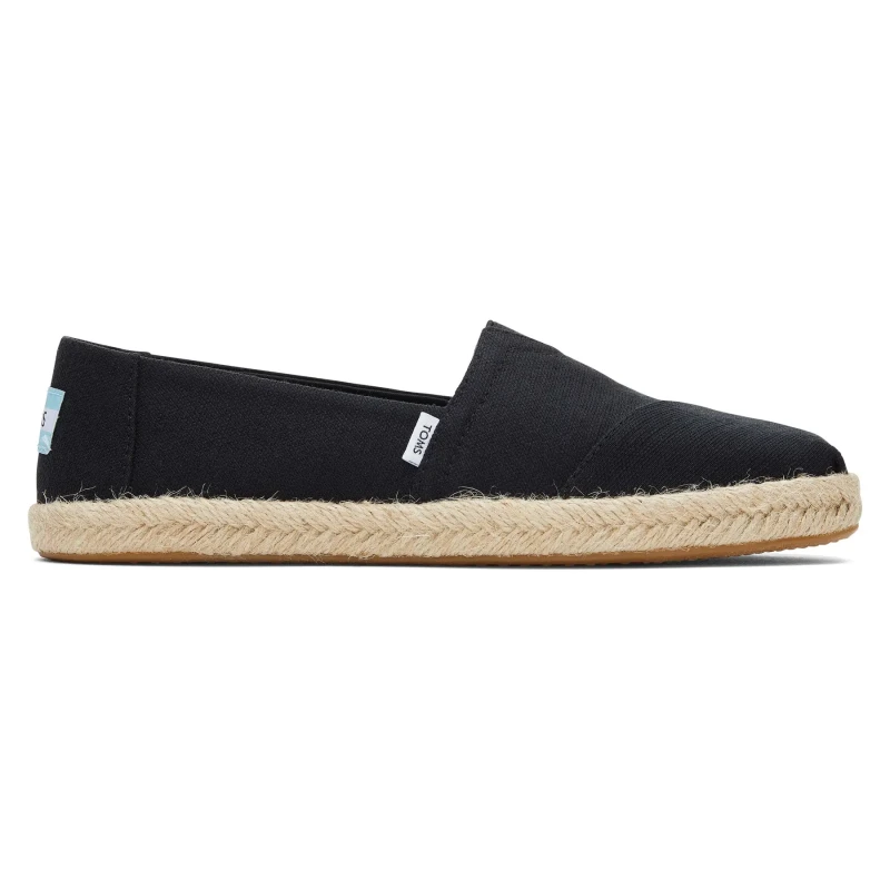 Image of Toms Alpargata Rope Espadrille Black female 7 (40)