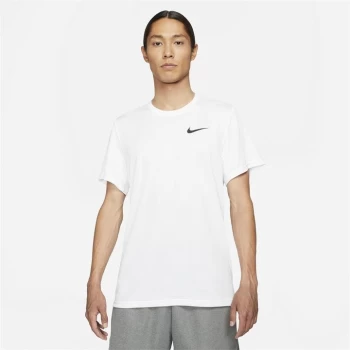 Image of Nike Superset Mens Short-Sleeve Training Top - White