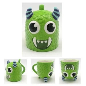 Image of Monstarz Monster Green Upside Down Ceramic Mug