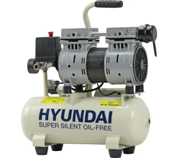 Image of HYUNDAI HY5508 Super Silent Air Compressor - White