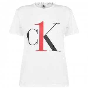 Image of Calvin Klein One Short Sleeve Crew Neck T Shirt - White 100