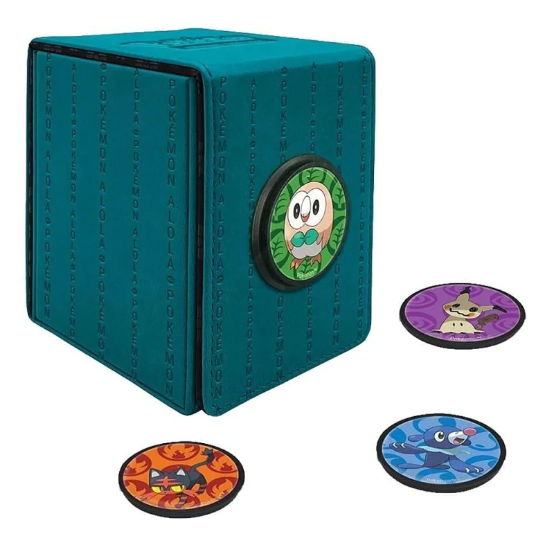 Image of Pokemon Pokmon Alcove Click Deck Box - Alola - White White One Size