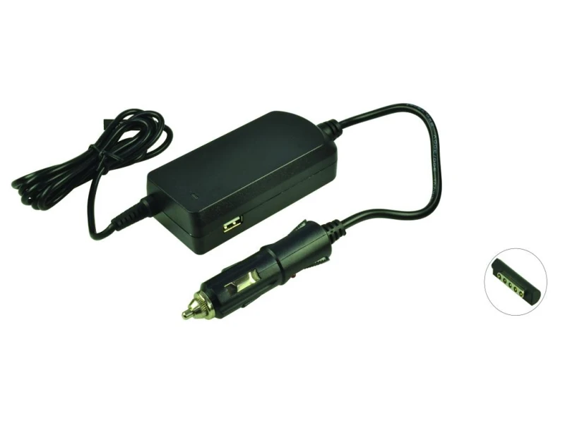 Image of 2-Power DC Car Adapter 12V 3.6A 45W + 2.1A USB