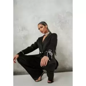 Image of Missguided Co Ord Skinny Flares - Black