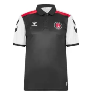 Image of Hummel Charlton Athletic Polo Shirt Mens - Black