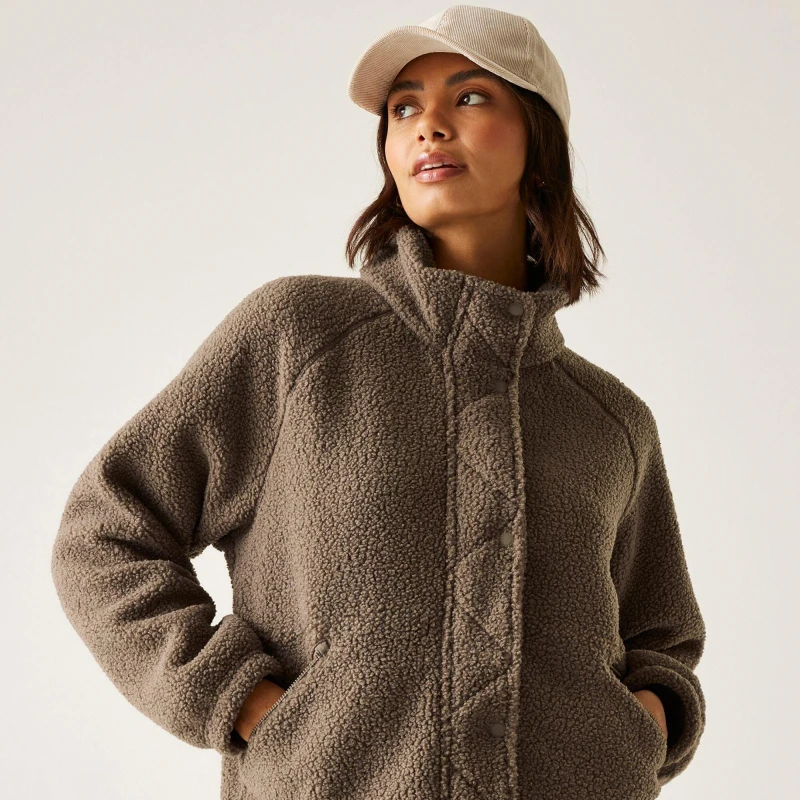 Image of Womens zipped fleece Regatta Emilica Marron Female 48