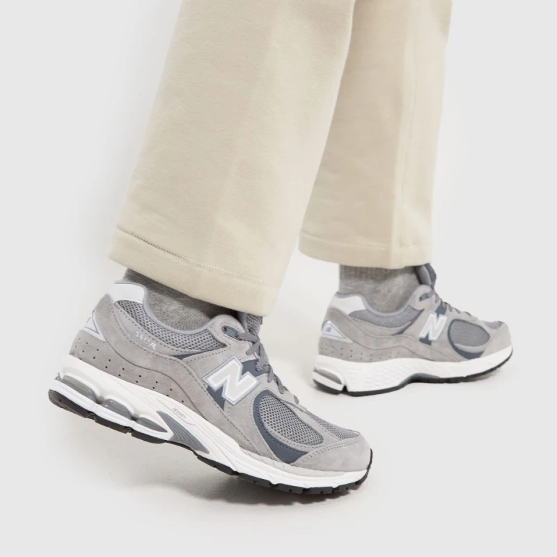 Image of New Balance 2002r Trainers in White & grey White & grey UK 4 (EU 37)