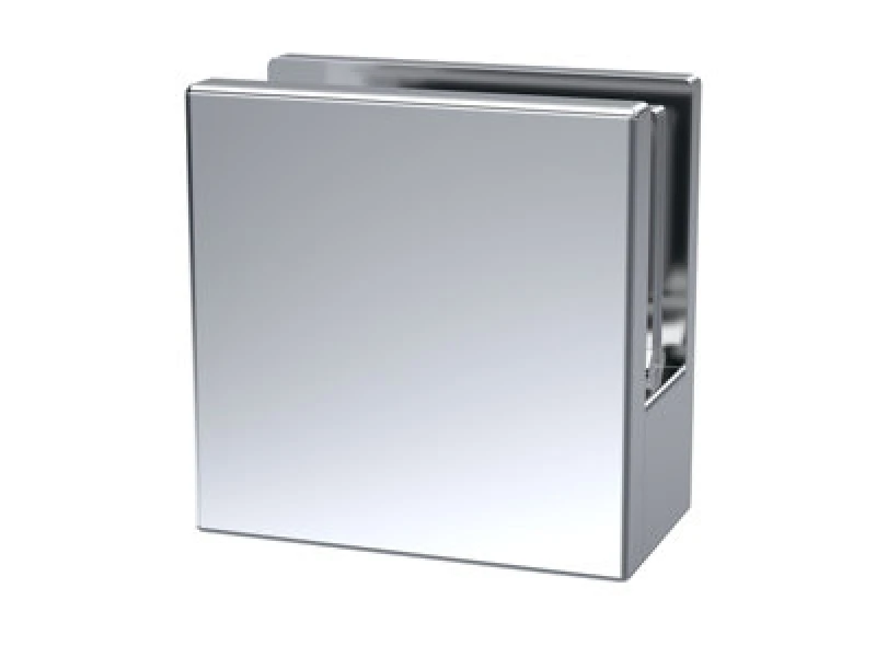 Image of Balterley Wetroom Accessories Screen Support Foot Wall Bracket Chrome Silver unisex
