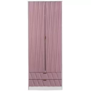 Image of Ice 2 Drawer Wardrobe - Pink