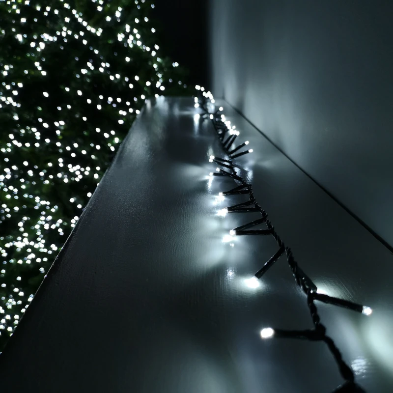 Image of Samuel Alexander 1000 LED 25m Indoor Outdoor Christmas Multi Function Mains Operated String Lights with Timer in in Cool White White