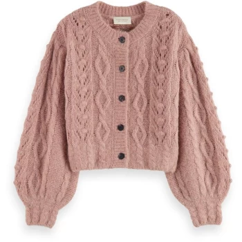 Image of Scotch and Soda Knit Cardigan - Pink rose