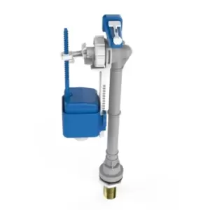 Image of Dudley Hydroflo Bottom Inlet Telescopic Cistern Valve With Delay Fill And Brass Tail 324301 - 224565