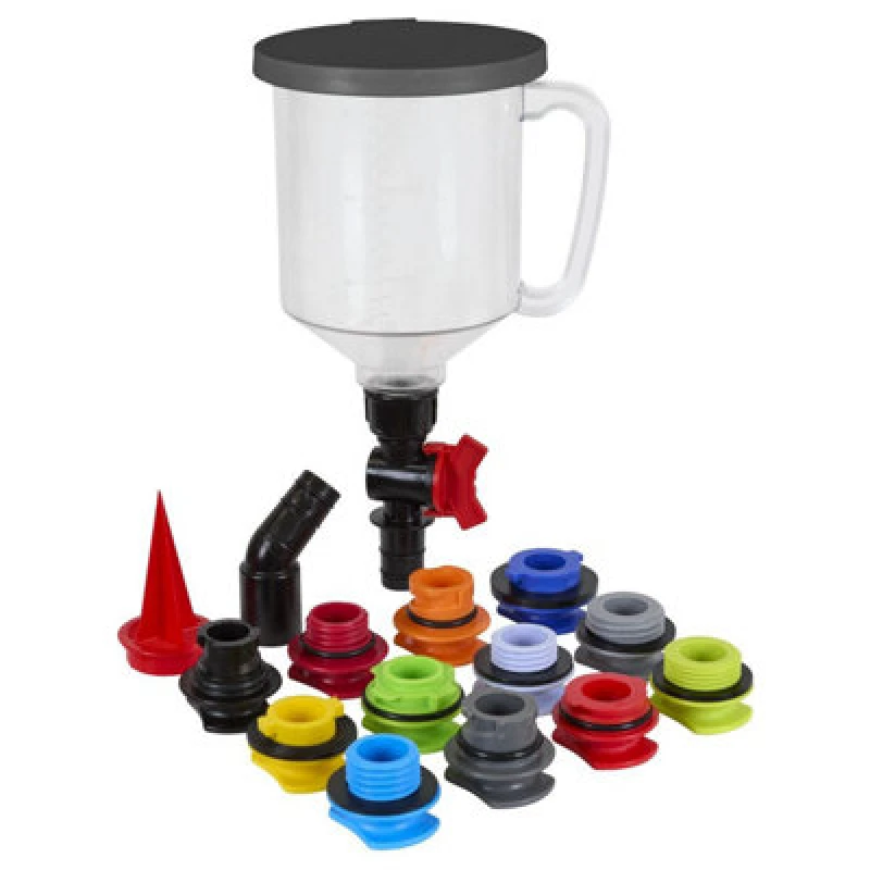 Image of Sealey 15 Piece Master Engine Oil Funnel Filling Kit VS7107
