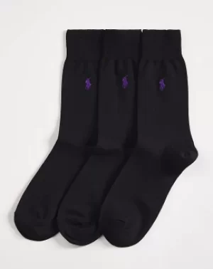 Image of Polo Ralph Lauren 3 Pack Cotton Socks