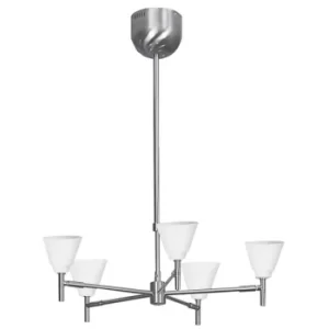 Image of Orlando Multi Arm Pendant Ceiling Light Satin Nickel