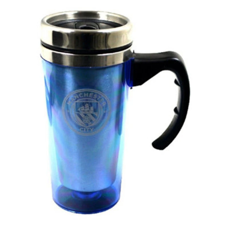 Image of Manchester City FC Travel Mug Blue unisex