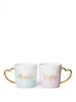 Image of Waterside Wifey And Hubby Mugs - Set Of 2