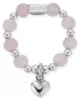 Image of ChloBo SR2RQ1199 Sun Lover Rose Quartz Ring (Medium Jewellery