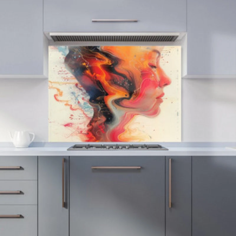 Image of Warren Reed - Designer Washed Out Canvas Pattern Tea Towel in Grey Grey Unisex