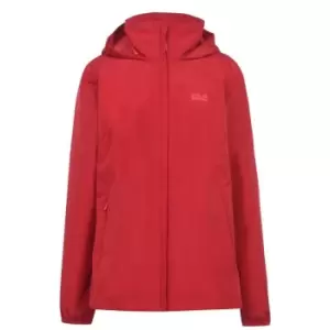 Image of Jack Wolfskin Stormy Hooded Jacket - Red