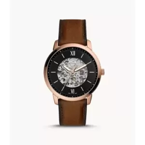 Image of Fossil Mens Neutra Automatic Eco Leather Watch - Brown
