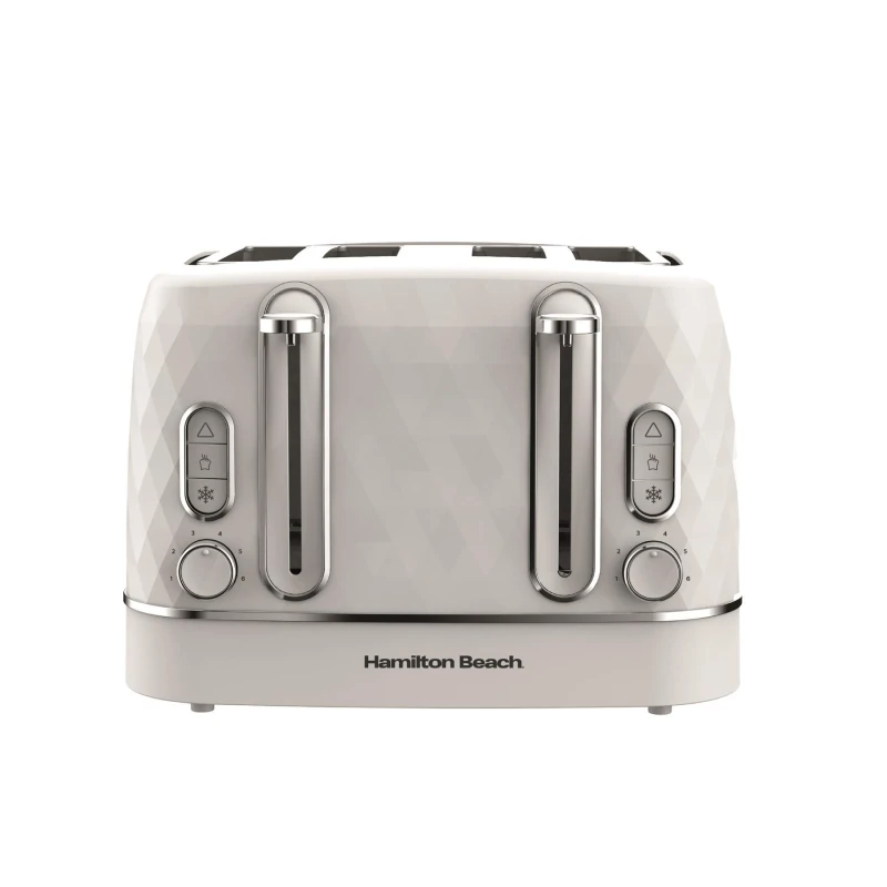 Image of Hamilton Beach Diamond 4 Slice Toaster White White Unisex