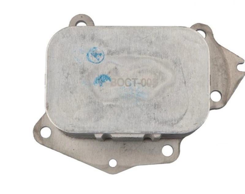 Image of NISSENS 90717 Oil Cooler ** FIRST FIT ** with gaskets/seals, without filter Aluminium Oil Cooler,engine oil (469)