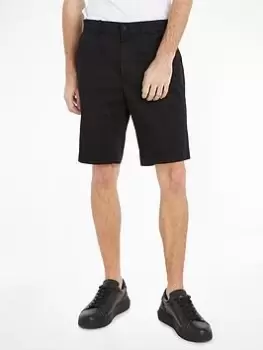 Image of Calvin Klein Satin-stretch Slim Short, Black, Size 32, Men