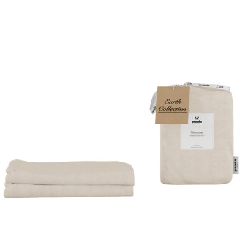 Image of Panda Bamboo & French Linen Pillowcases (2-Pack) Natural 5.06067E+12