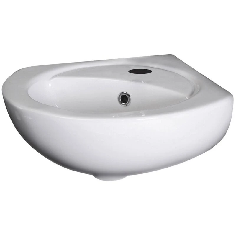 Image of nuie Corner Wall Hung Basin, White NCU862