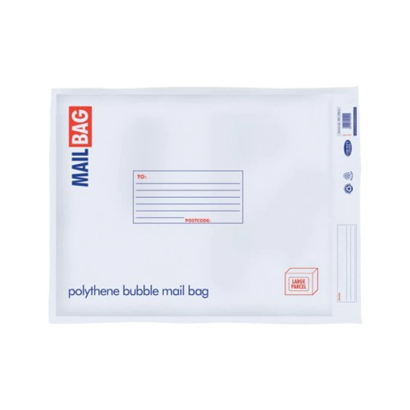 Image of County Stationery Poly Bubble Envelopes Jumbo 500x650mm White (10 Pack) C274