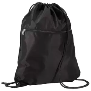 Image of Quadra Premium Gymsac Over Shoulder Bag - 14 Litres (Pack of 2) (One Size) (Black)