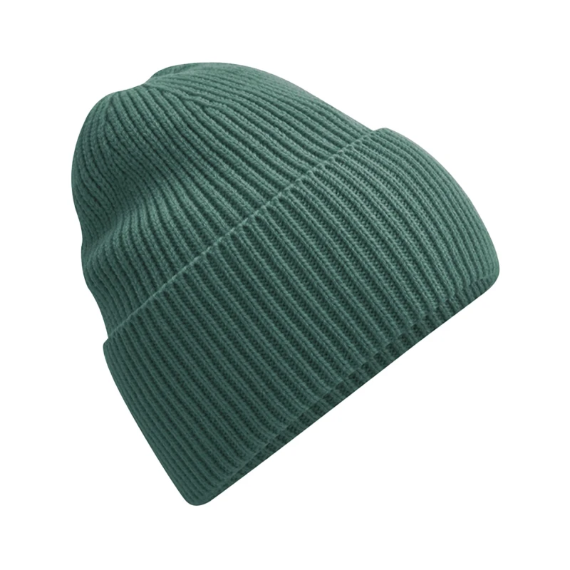 Image of Beechfield Beechfield Men Cuffed Oversized Beanie in Green Green One Size Male 5063425451302