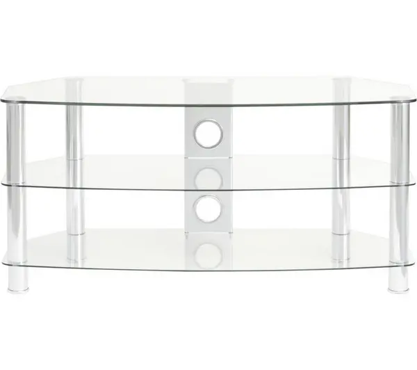 Image of TTAP Vantage 1200 mm TV Stand - Chrome, Silver/Grey 5060161681475