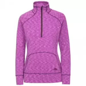 Image of Trespass Womens/Ladies Moxie Half Zip Fleece Top (XS) (Purple Orchid Marl)