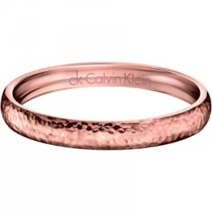 Image of Ladies Calvin Klein PVD rose plating Small Dawn Bangle