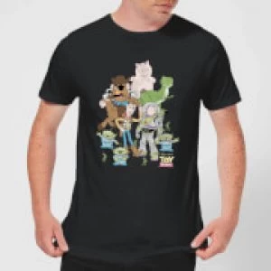 Image of Toy Story Group Shot Mens T-Shirt - Black - M