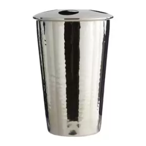 Image of Premier Housewares Toothbrush Holder, Hammered Effect, Nickel Finish