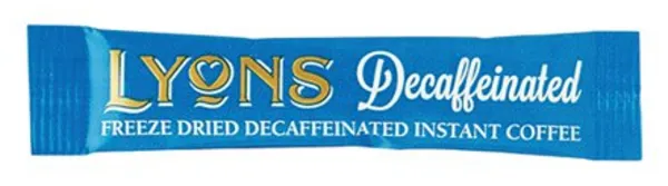 Image of Lyons Gold Roast Decaffeinated Coffee Pack of 500 Sticks