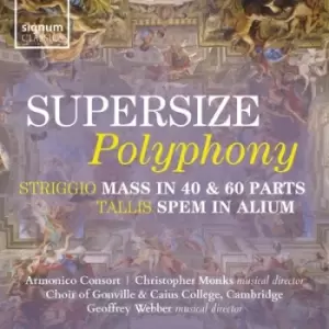 Image of Supersize Polyphony Striggio Mass in 40 & 60 Parts/Tallis Spem in Alium by Armonico Consort CD Album