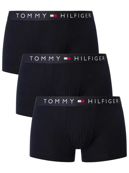 Image of Tommy Hilfiger 3 Pack Original Trunks Desert Sky M