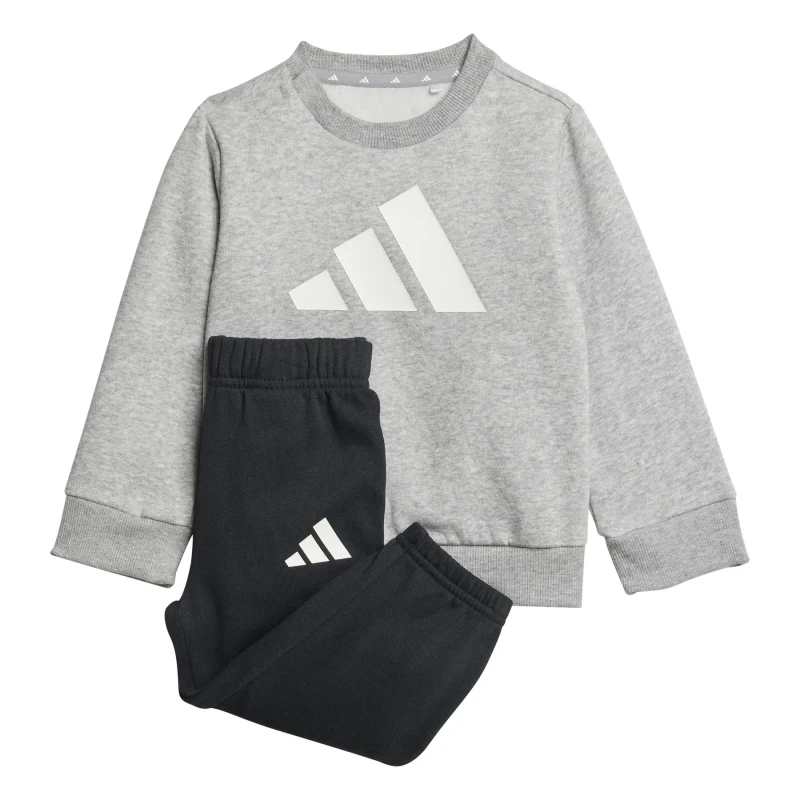 Image of adidas Block Jog Set - Grey Grey 6 - 9 Months