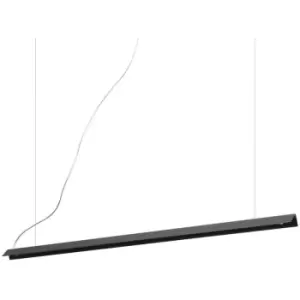 Image of Ideal Lux V-Line Integrated LED Pendant Ceiling Light Black 3000K