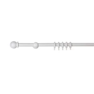 Image of Colours White Fixed Length Curtain Pole L180cm