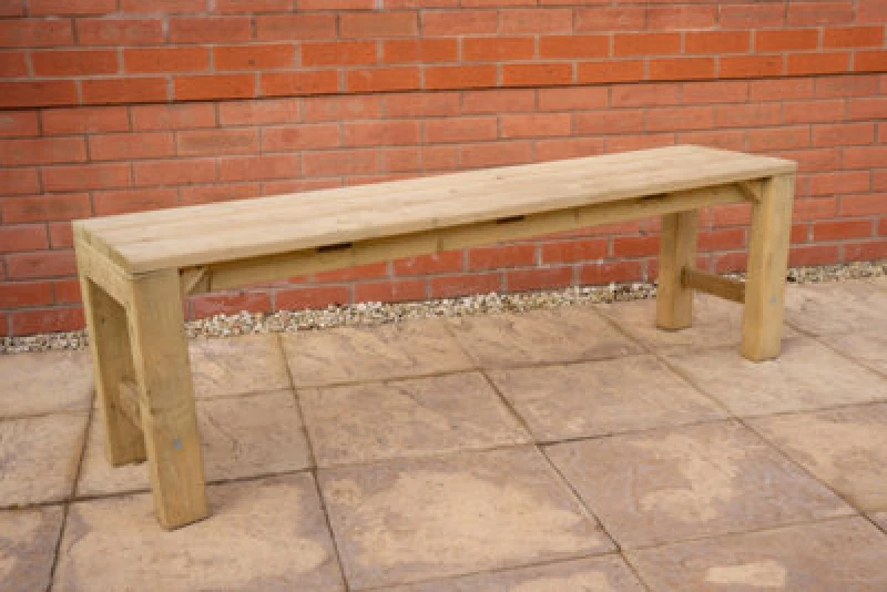 Image of Forest Wooden Garden Dining Bench 5'2 x 1'2 (1.59m x 0.36m)