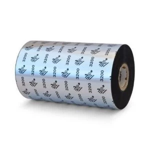 Image of Zebra 03200BK13145 Original Wax/Resin Printer Ribbon 3200 (131mm x 450m)