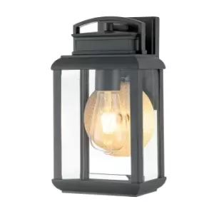 Image of Quoizel Byron Outdoor Wall Lantern Graphite with Pewter Reflector, IP44