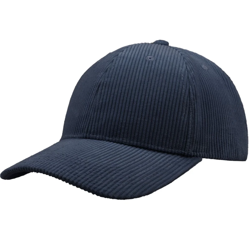 Image of Atlantis Womens Cordy S Corduroy Baseball Cap in Navy Navy Female One Size