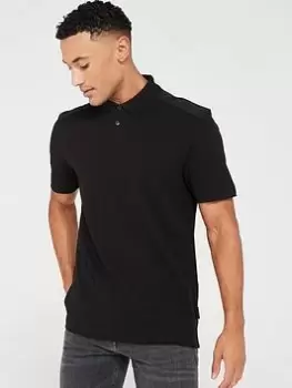 Image of BOSS Penylonmatt Polo Shirt - Black, Size L, Men