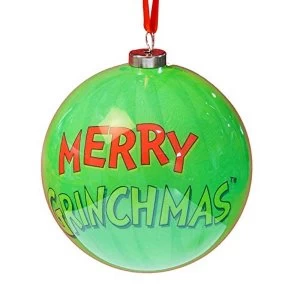 Image of The Grinch Merry Grinchmas Bauble - 9cm